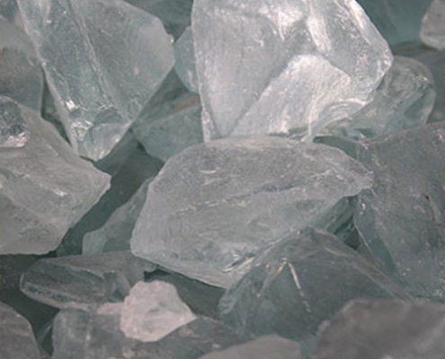 Sodio silicato cristalli trasparente